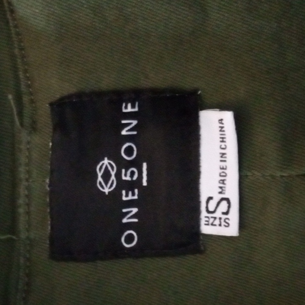 One 5 One military peplum rose embroidered jacket - Picture 3 of 8